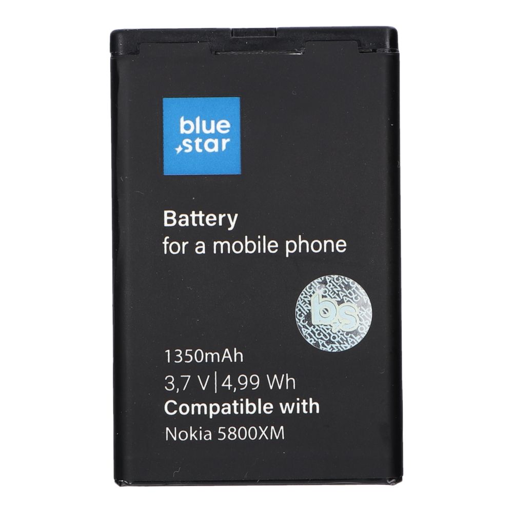 Akku Nokia 5800 XM / C3-00 / N900 / X6 / 5230 / Lumia 520 / 525:lle 1350 mAh Blue Star Premium