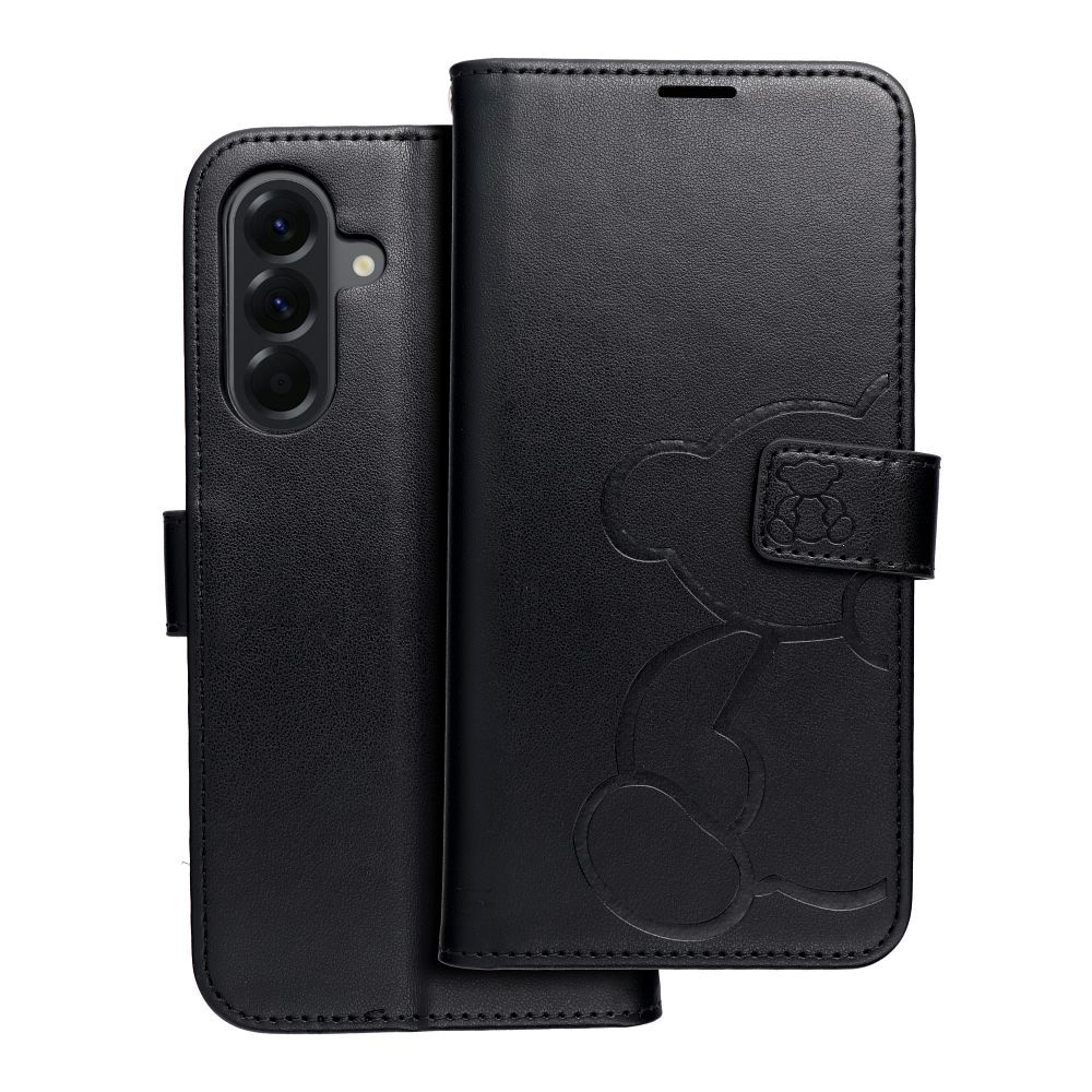 MEZZO-kirjakotelo SAMSUNG A56 5G nalle musta
