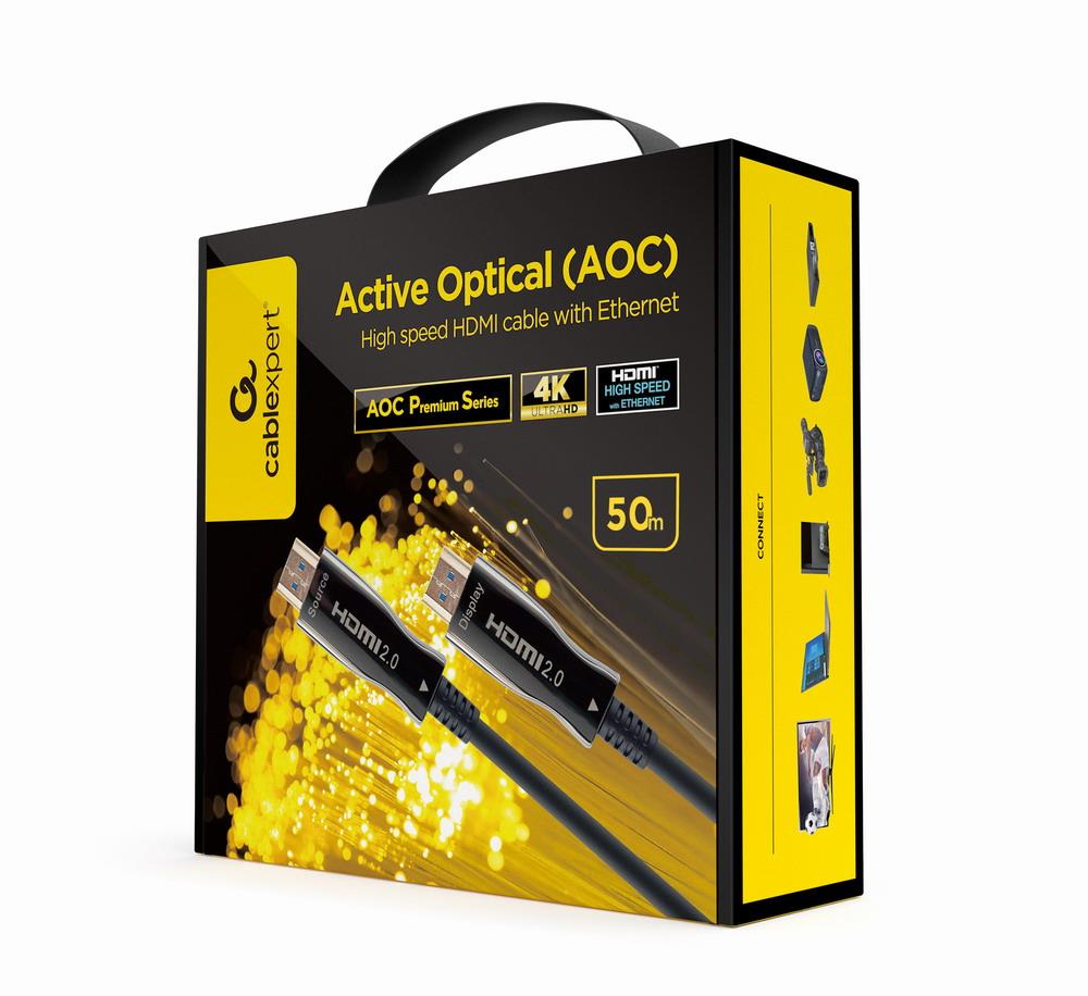 HDMI-HDMI-kaapeli 50 m AOC Gembird CCBP-HDMI-AOC-50M-02