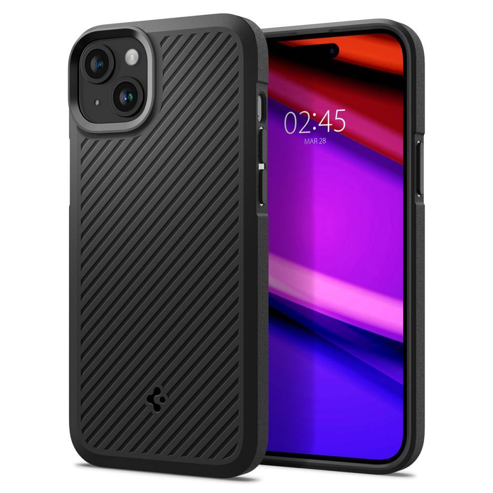 Spigen Core Armor Suojakuori iPhone 15 Plus:lle - matta musta