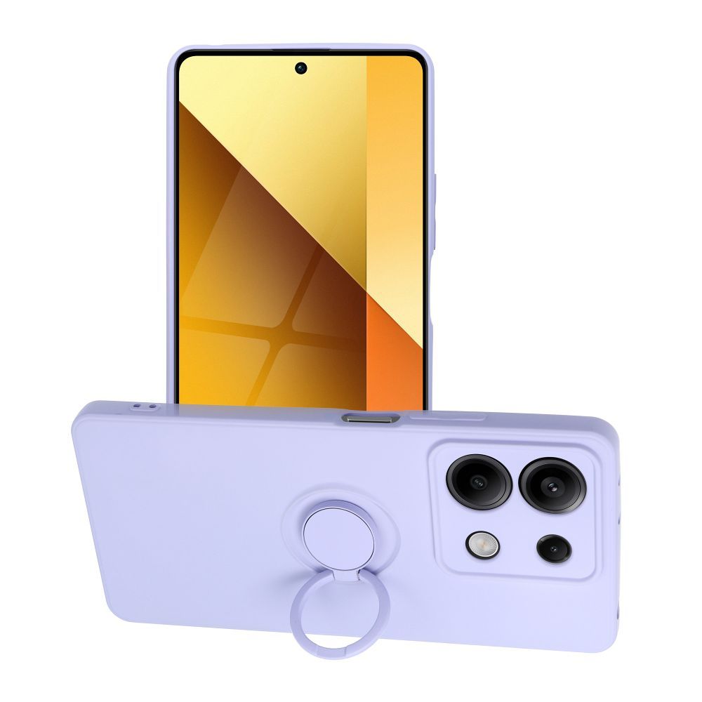 Silikoninen Suojakuori Renkaalla Xiaomi Redmi Note 13 5G:lle violetti
