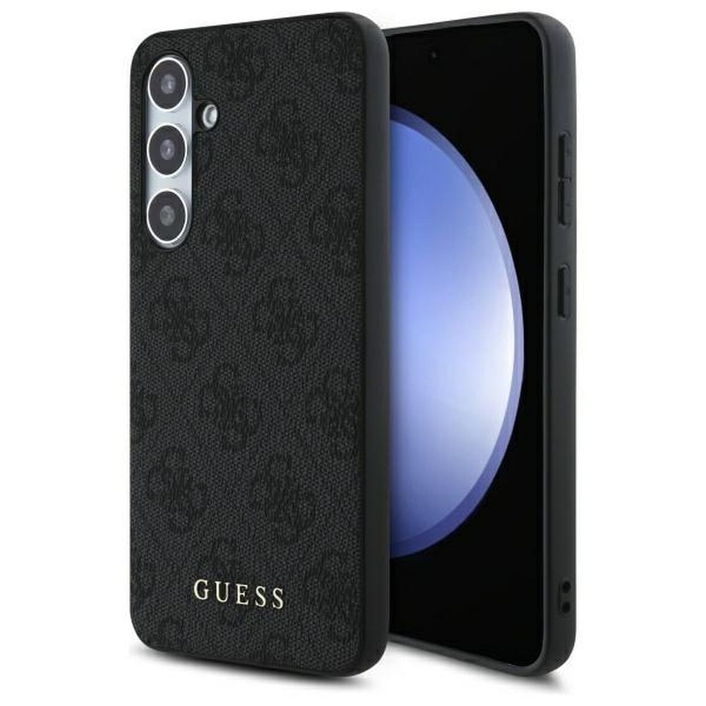 GUESS suojakuori SAMSUNG S24 FE GUHCS24FEG4GFGR (HC PU 4G Metal Logo) harmaa