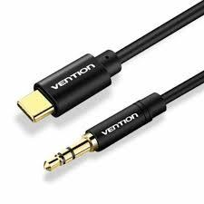Audiokaapeli 3,5mm – USB-C 1,5m musta BGABG VENTION