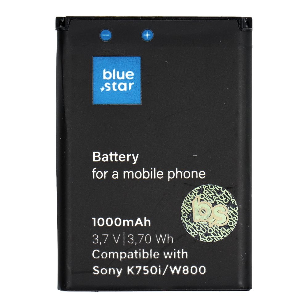 Akku Sony Ericsson K750i / W800 / W550i / Z300:lle 1000 mAh Blue Star Premium