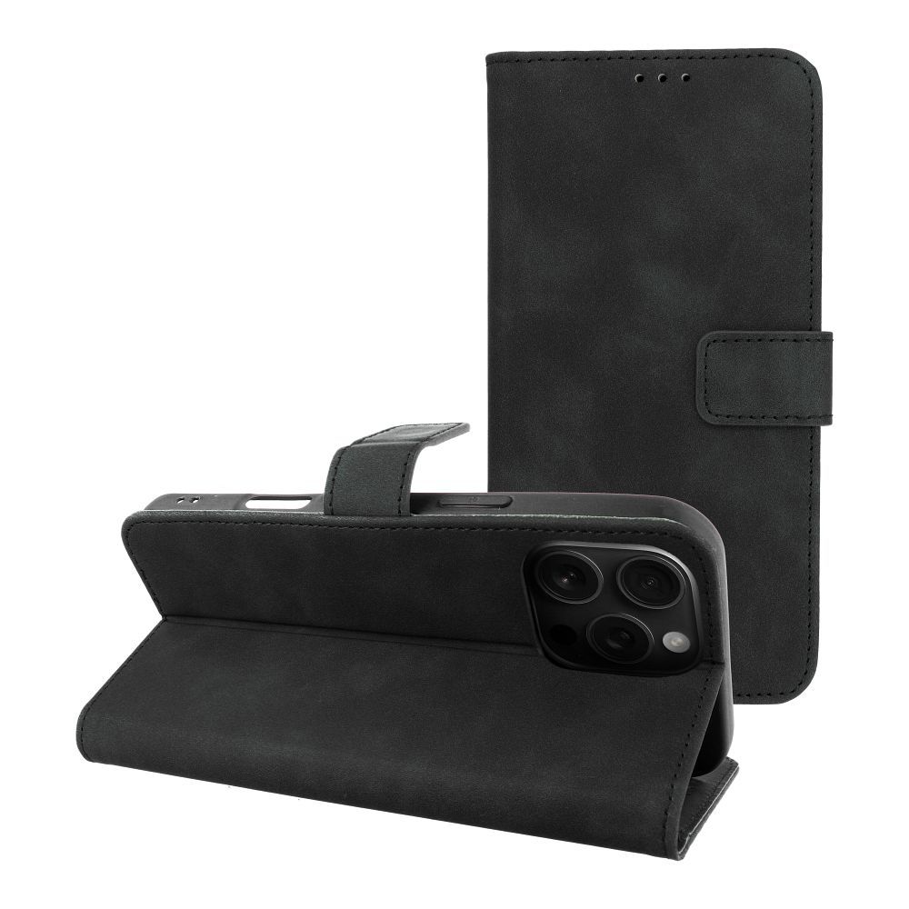 Läppäsuojakuori iPhone 16 PRO MAX:lle Tender Book musta