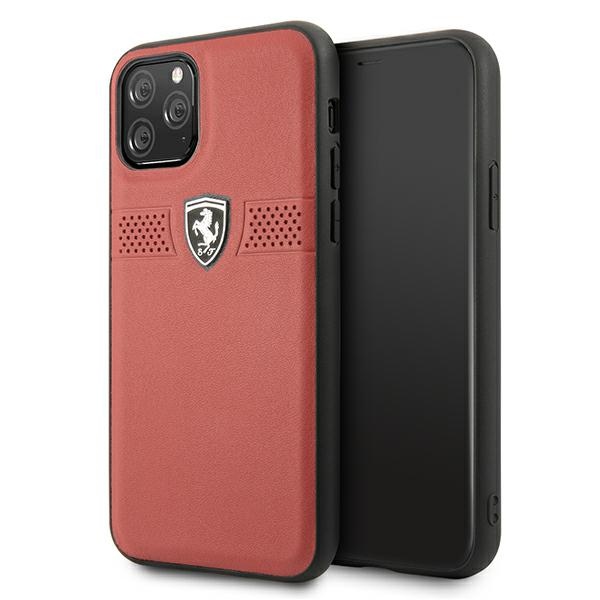 Ferrari FEOBAHCN58RE iPhone 11 Pro 5.8" punainen/punainen kovakotelo Off Track Nahka