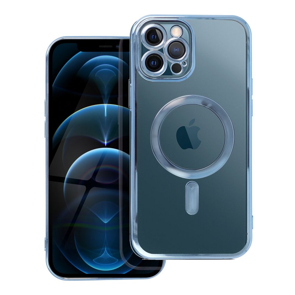 Suojakuori iPhone 12 PRO MAX:lle Electro Mag Cover yhteensopiva MagSafe-version kanssa sininen
