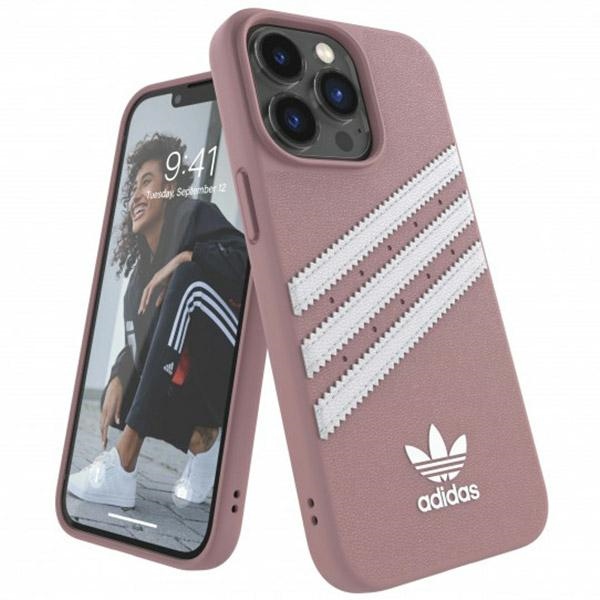 Adidas OR Molded Case PU iPhone 13 Pro / iPhone 13 - vaaleanpunainen