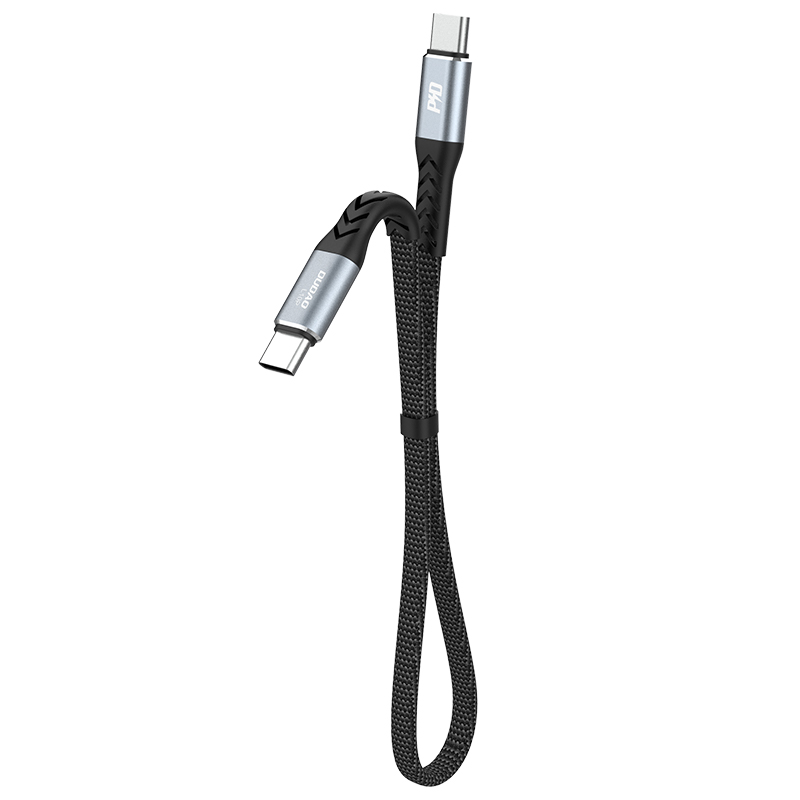 Dudao L10C USB-C - USB-C PD kaapeli 100W 5A 0.23m - musta