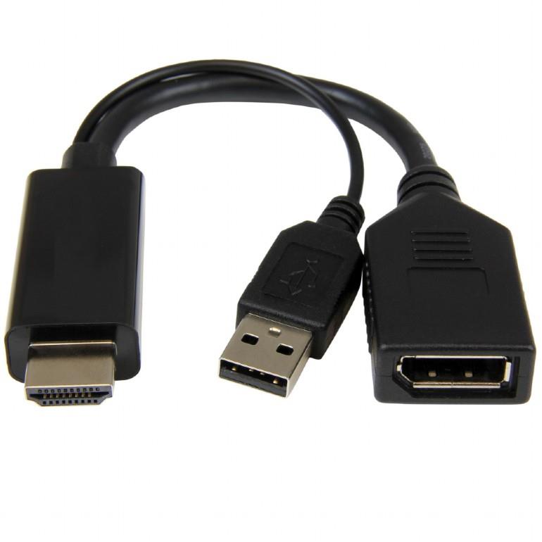 I/O-adapteri HDMI - DP/musta A-HDMIM-DPF-01 GEMBIRD