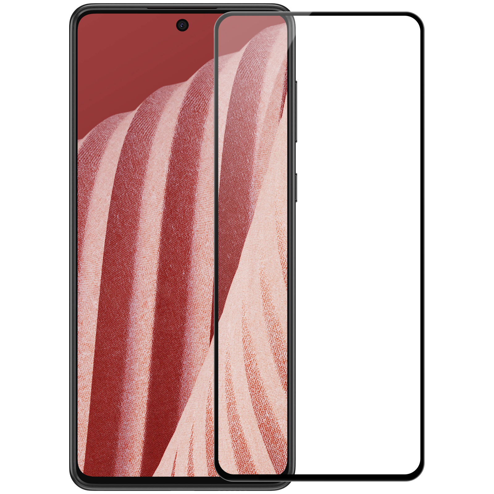 Nillkin CP+PRO erittäin ohut koko näytön karkaistu lasi 0,2 mm kehyksellä 9H Samsung Galaxy A73 musta