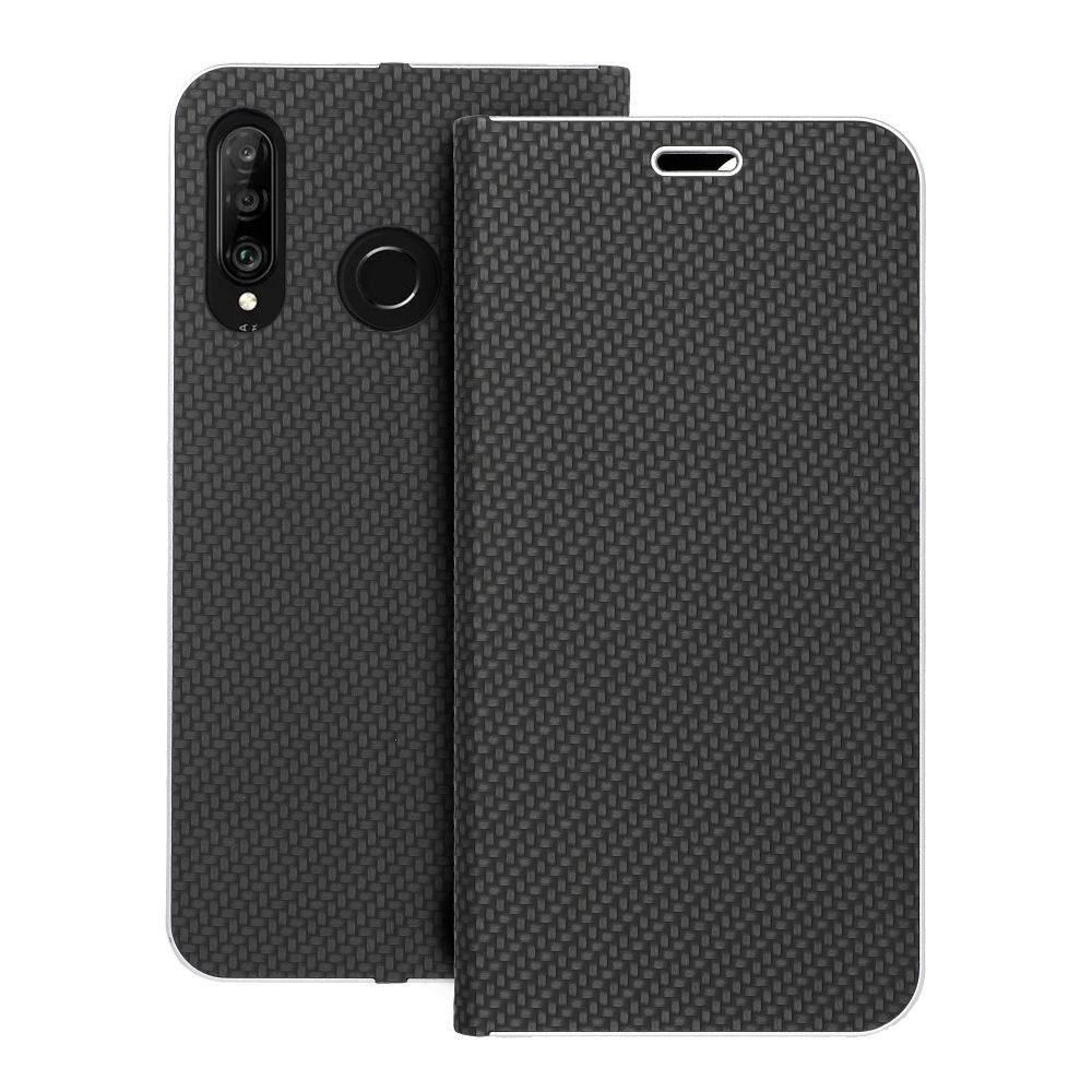 Flip case for Huawei P30 LITE Luna Book Carbon black