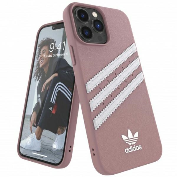 Adidas OR Molded Case PU iPhone 13 Pro Max - vaaleanpunainen - vaaleanpunainen