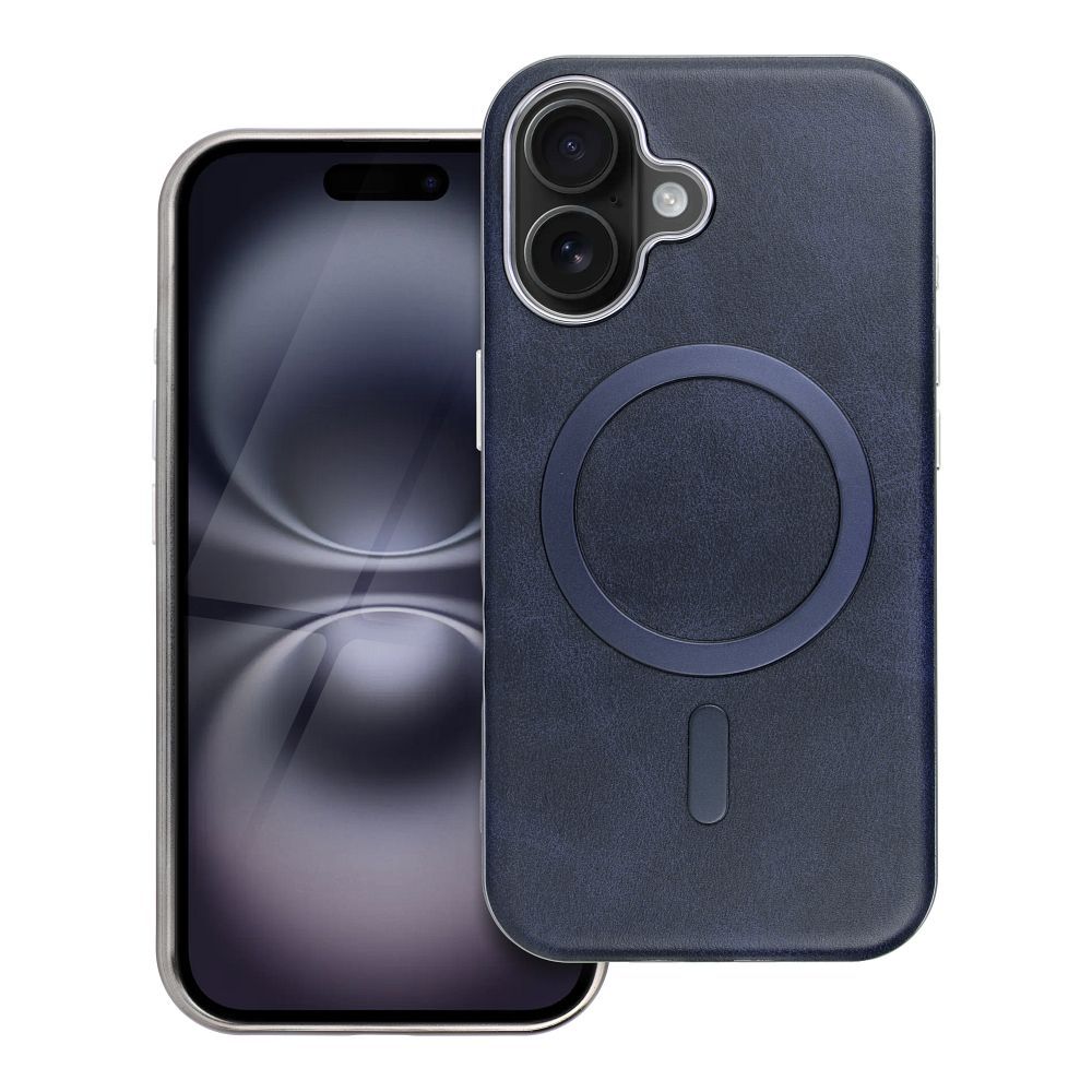 Suojakuori iPhone 16 PRO:lle Gentleman Mag Cover yhteensopiva MagSafen kanssa laivastonsininen