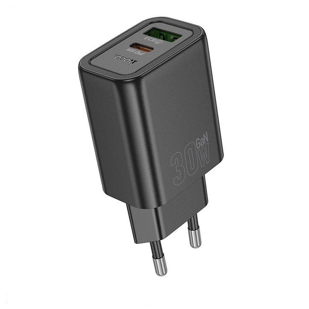 Puhelinlaturi Hoco USB A + USB C QC3.0 PD 3A 30W N63 musta