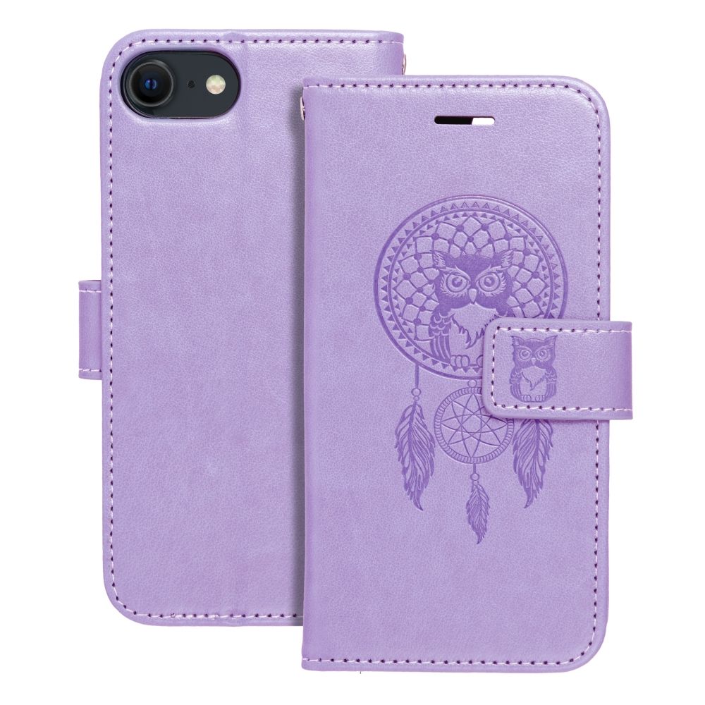 MEZZO Kirjasuojakuori iPhone 7 / 8 / SE 2020 / SE 2022:lle dreamcatcher violetti