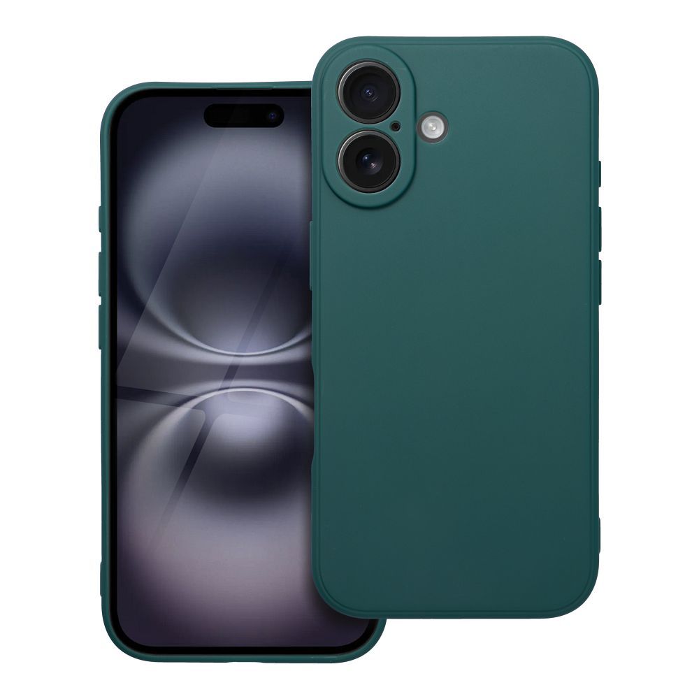 Matta tummanvihreä Suojakuori iPhone 16:lle