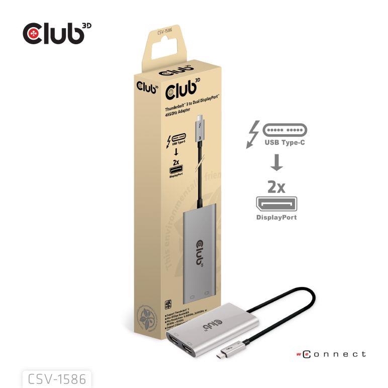Club3D CSV-1586 Thunderbolt–DisplayPort-adapteri