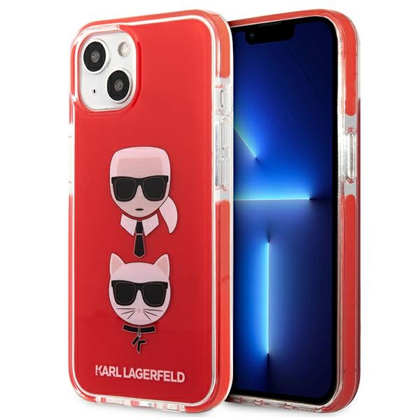 Karl Lagerfeld Karl&Choupette Head Case iPhone 13 mini - punainen