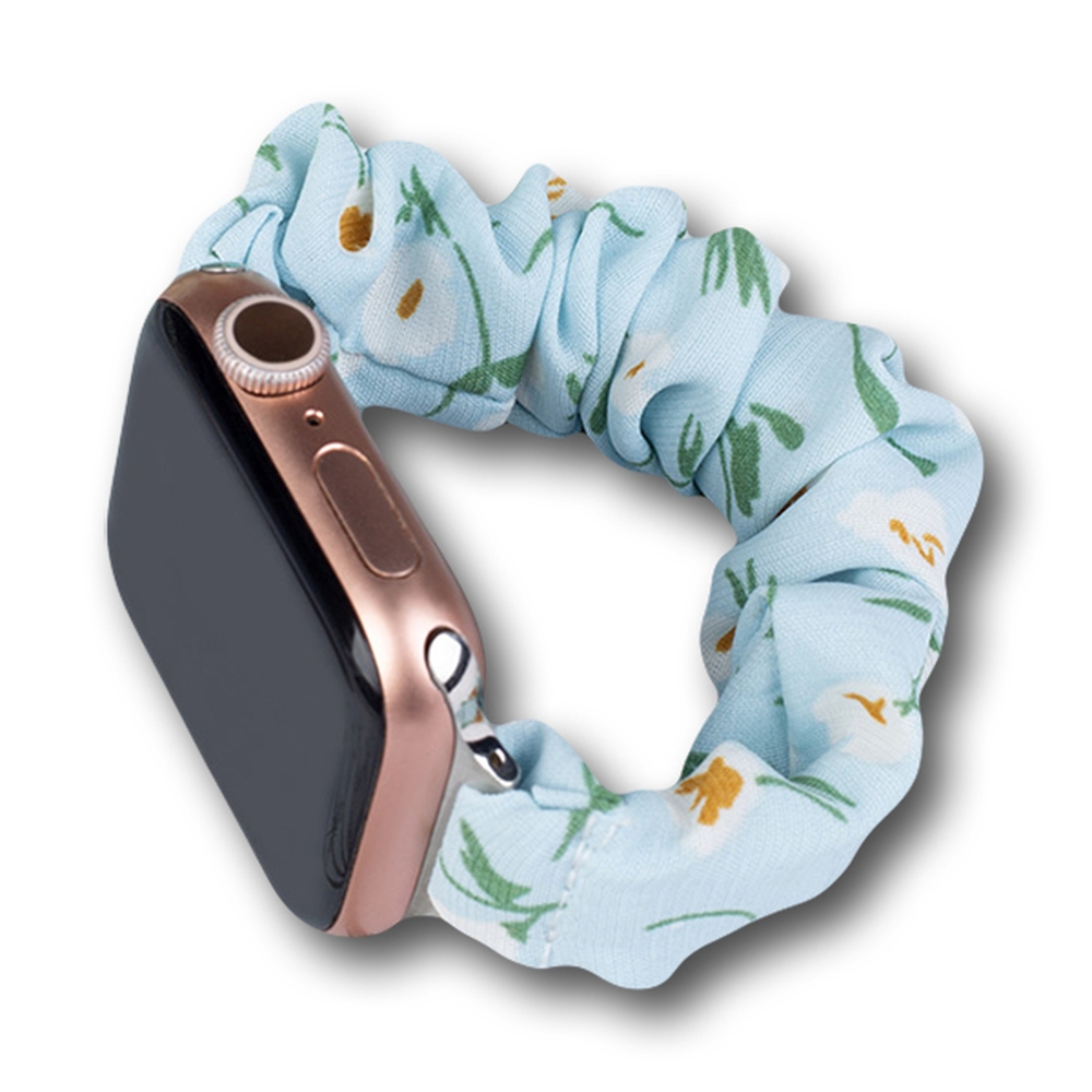 Kangas Apple Watch Band 38/40/41mm hihna rannekoru Elastinen ranneke - sininen