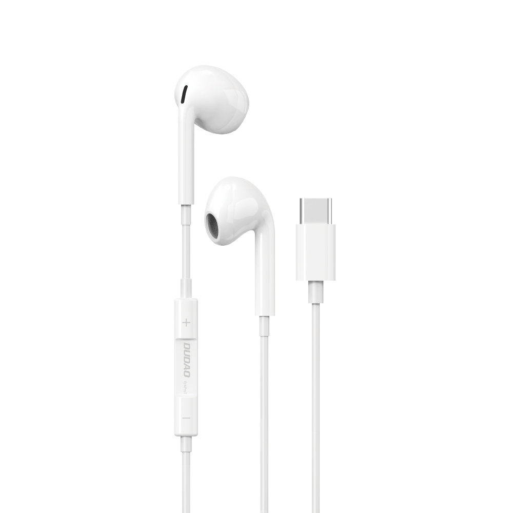Dudao In-Ear Kuulokkeet USB Type-C Liittimellä Valkoinen