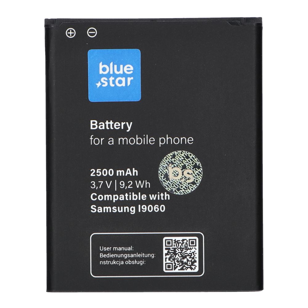 Battery for Samsung Galaxy Grand I9082 / Galaxy Grand Neo I9060 2500 mAh Blue Star Premium