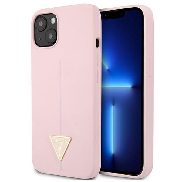 Guess GUHCP13SSLTGU iPhone 13 mini 5.4" violetti/lila kovakotelo Silikoni Kolmio
