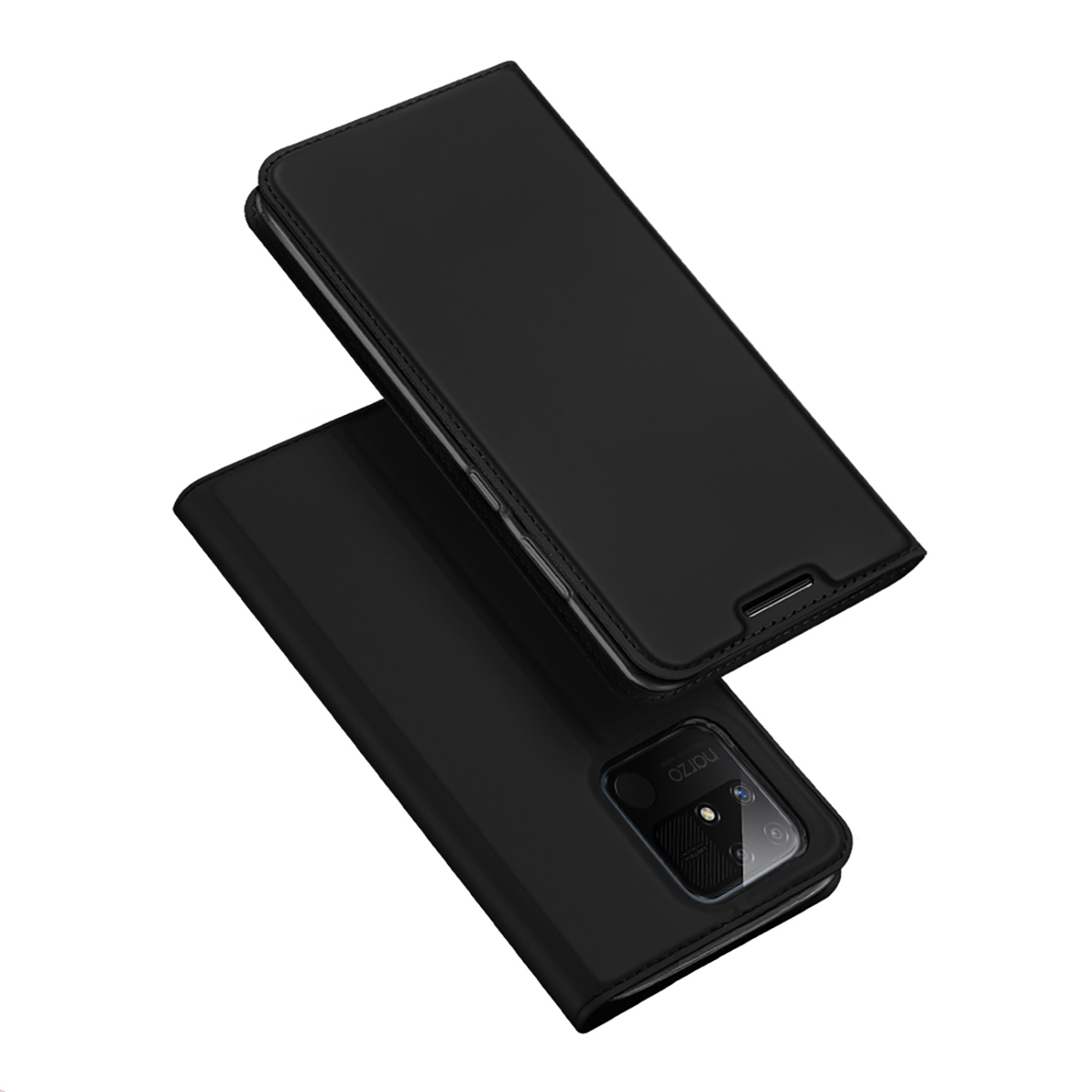 Dux Ducis Skin Pro Holsterin suojus läpällä Realme Narzo 50A musta