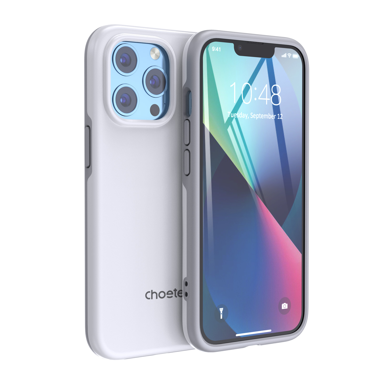 Choetech MFM Anti-drop Case Cover iPhone 13 Pro Max valkoinen (PC0114-MFM-WH)