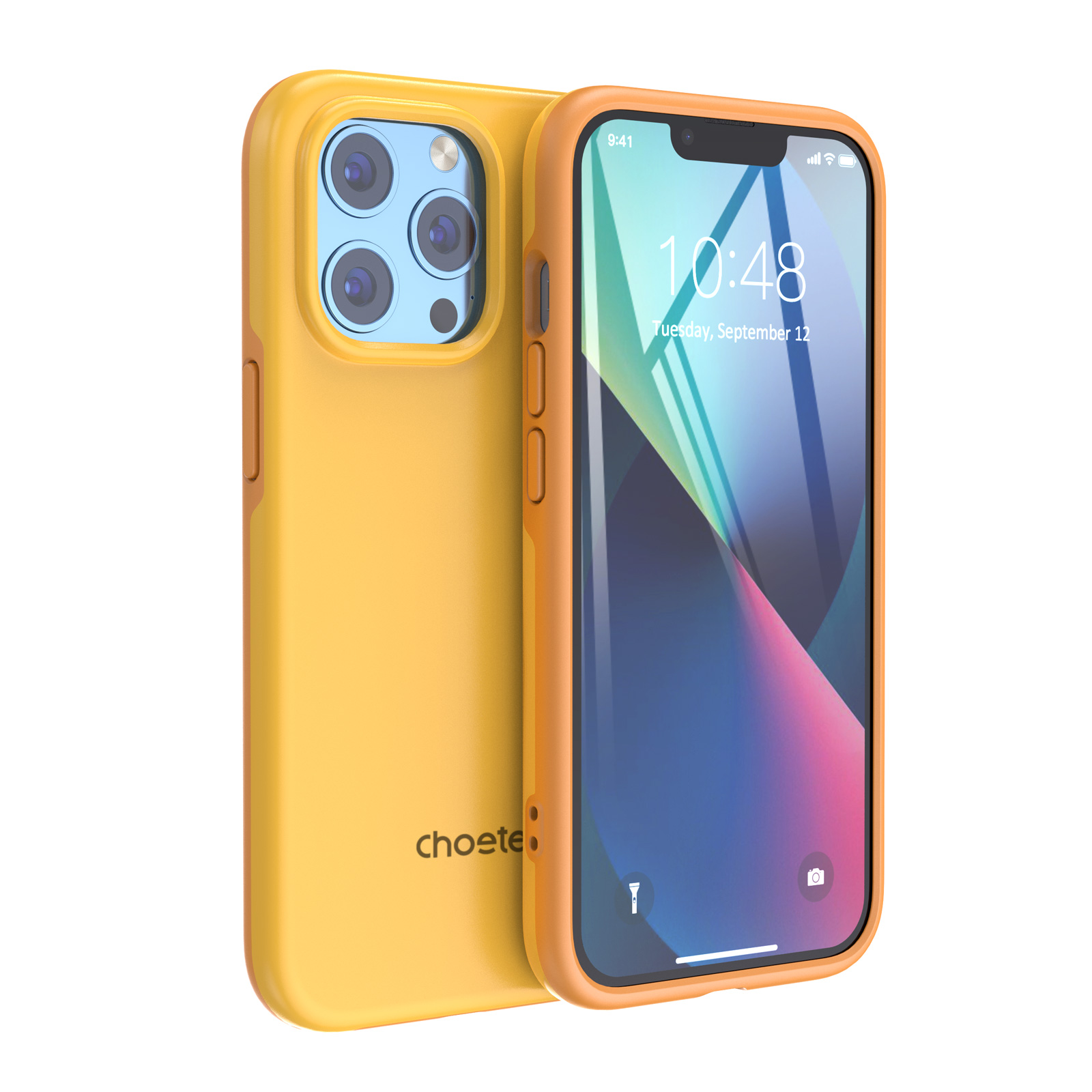 Choetech MFM Anti-drop Case Cover iPhone 13 Pro Max oranssi (PC0114-MFM-YE)