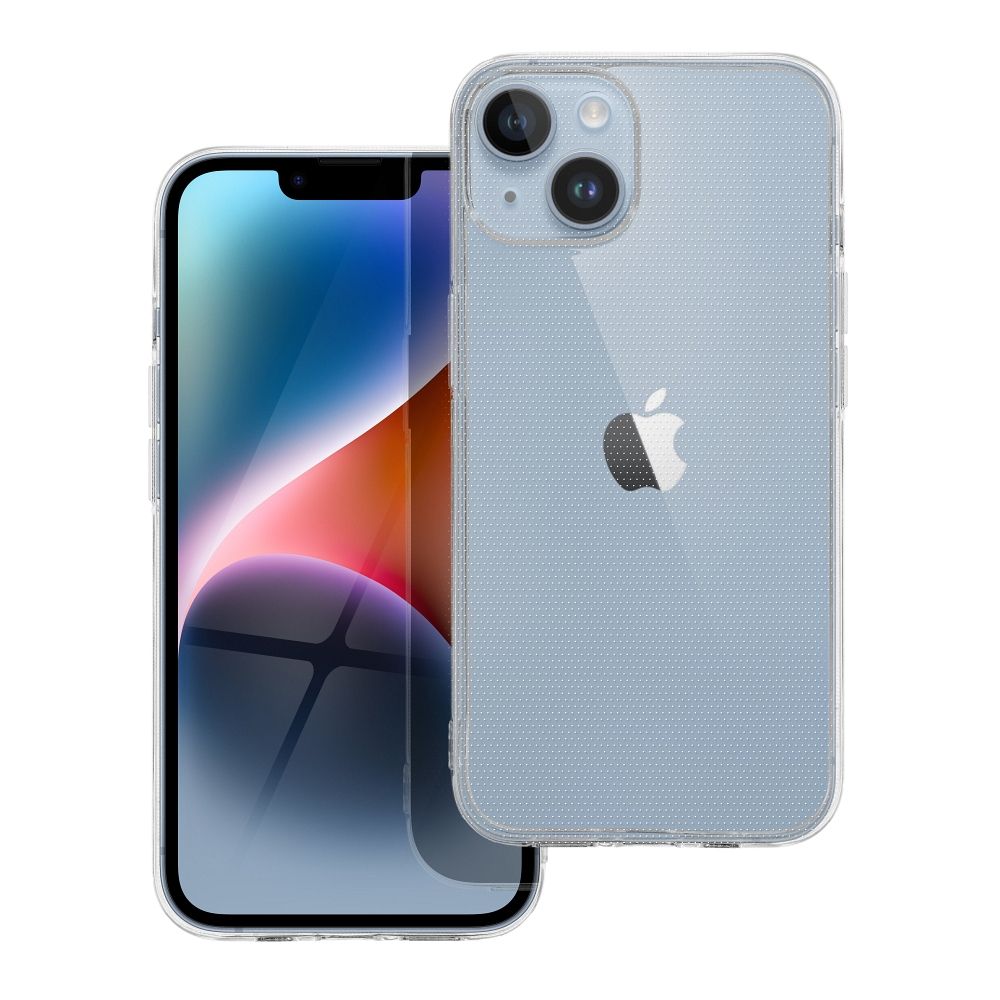 Läpinäkyvä Suojakuori iPhone 14:lle 2 mm (kameransuoja)