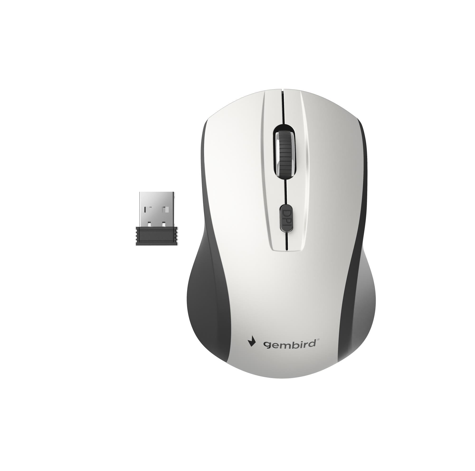 Langaton optinen USB-hiiri musta/hopea MUSW-4B-02-BS GEMBIRD