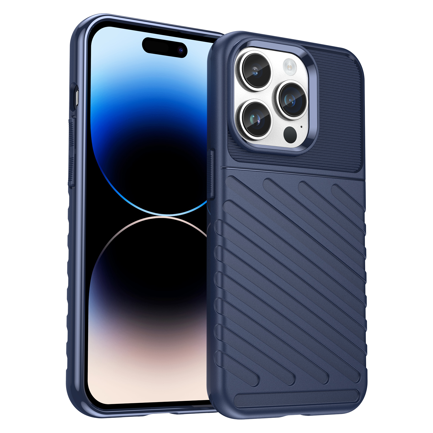 Thunder Case iPhone 14 Pro Max sininen panssaroitu kotelo