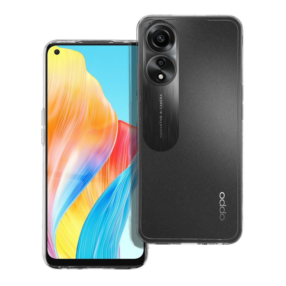 Läpinäkyvä 2 mm Suojakuori Oppo A78 5G:lle (kameransuoja)