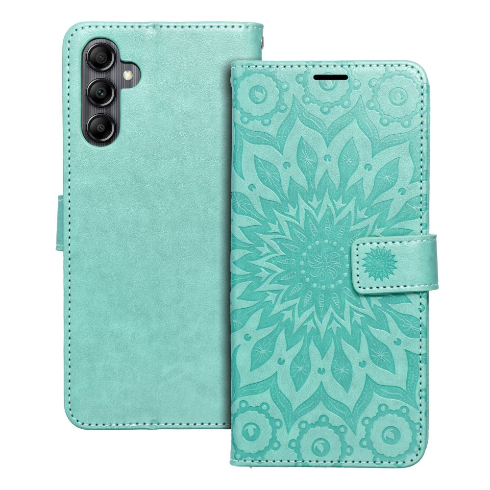 MEZZO lompakkokotelo SAMSUNG A14 4G / A14 5G mandala-kuvio, vihreä
