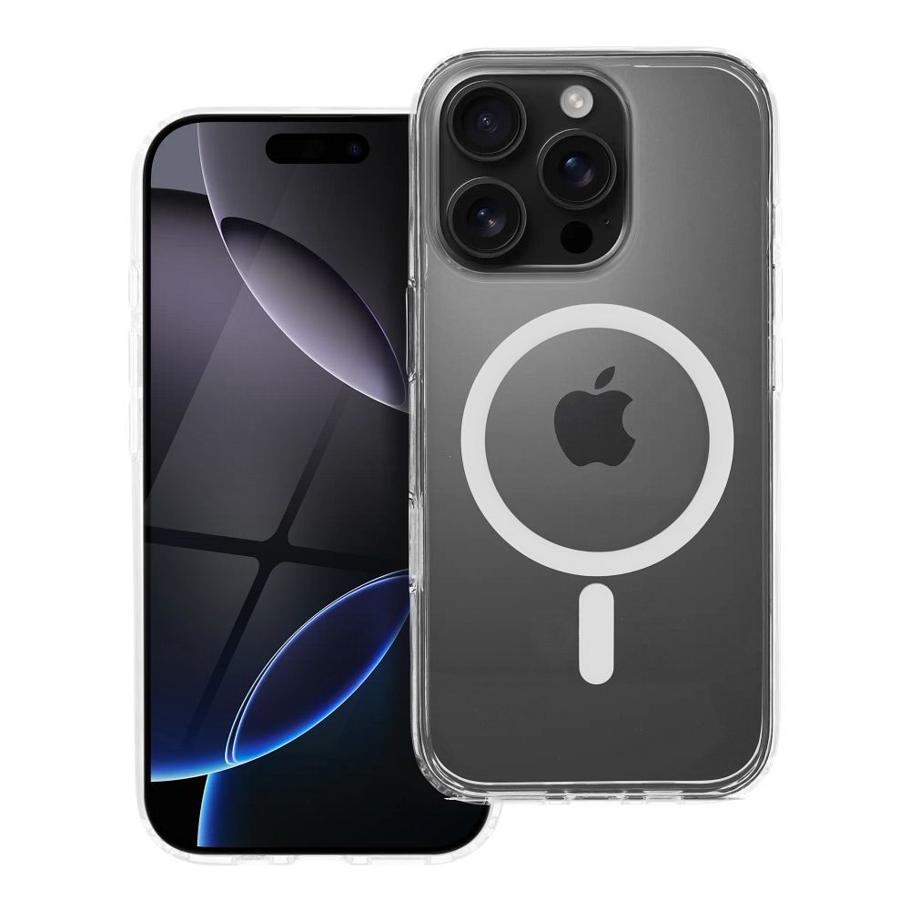 Case for iPhone 16 PRO Forcell F-Protect Clear Hybrid Premium compatible with Magsafe transparent