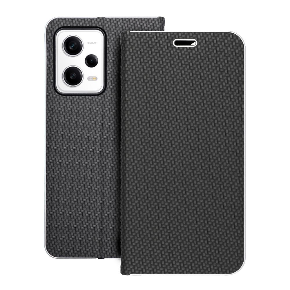 Läppäsuojakuori Xiaomi Redmi NOTE 12 PRO 5G:lle Luna Book Carbon musta