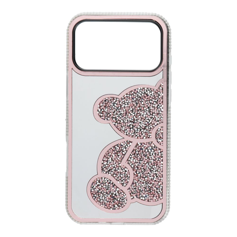Suojakuori iPhone 17 PRO MAX:lle Teddy Bear vaaleanpunainen