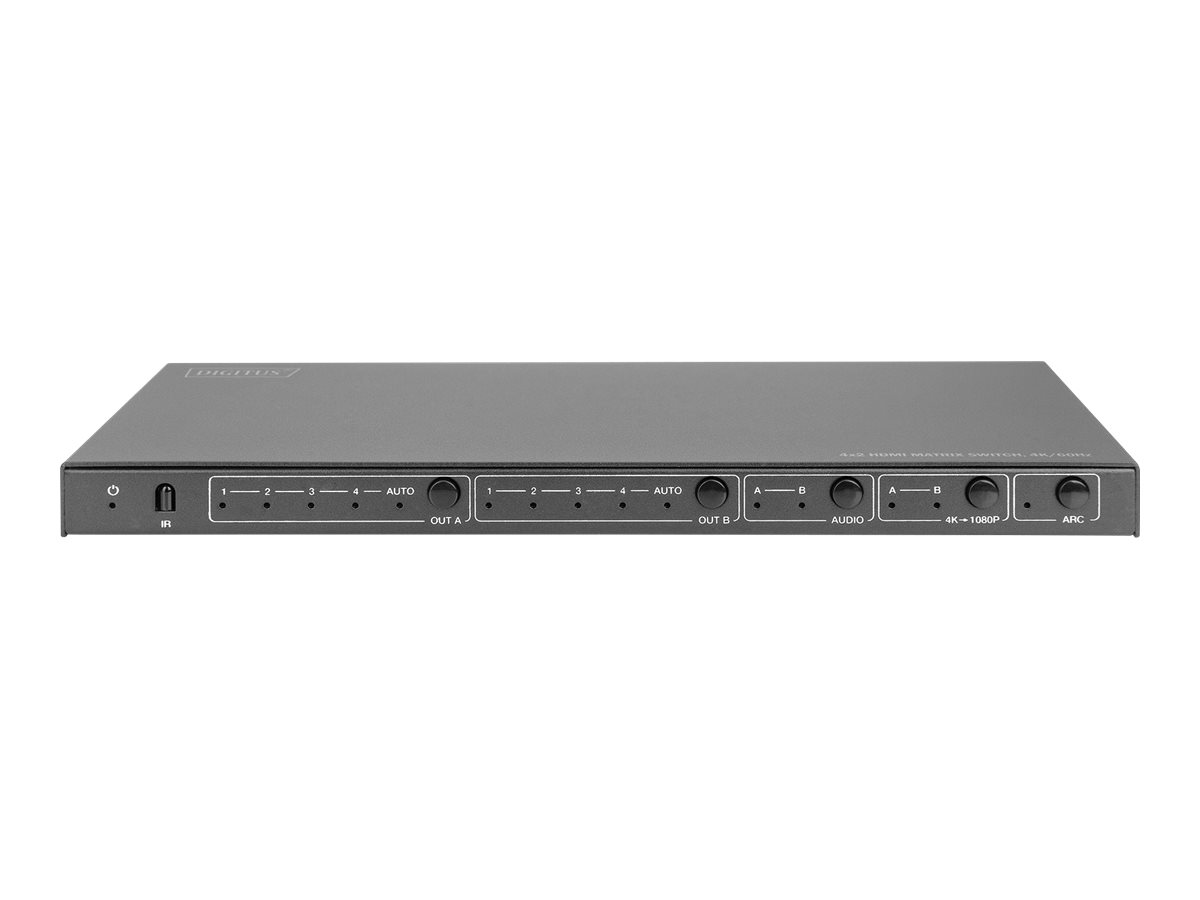 DIGITUS 4x2 HDMI-matriisikytkin 4K/60Hz