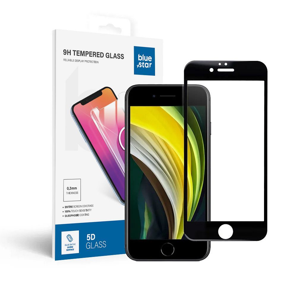 Suojalasi Blue Star - APP IPHONE 6 5D koko näytön peittävä - valkoinen
