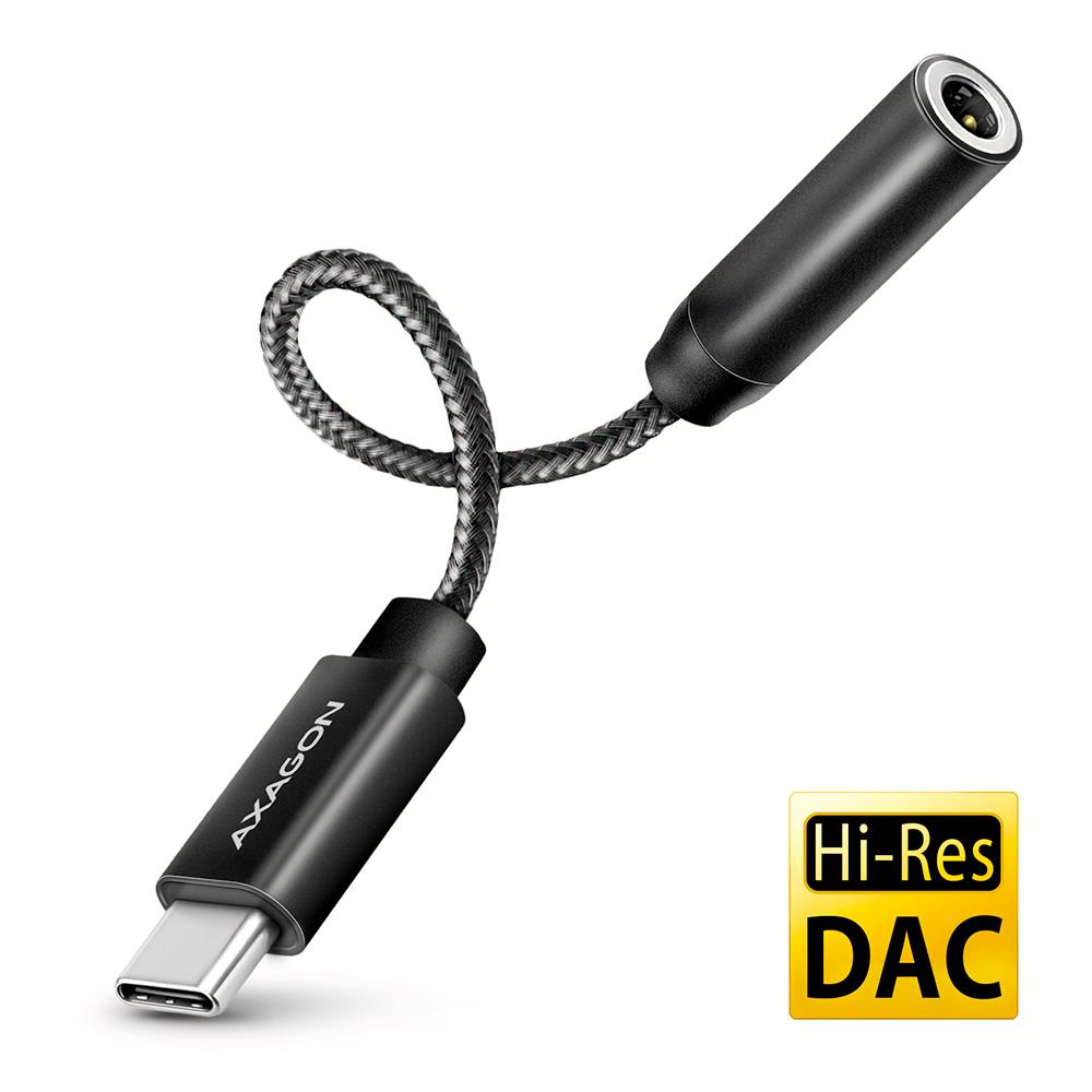 Axagon USB-C - audio 3,5mm -adapteri DAC 0,1m ADA-HC