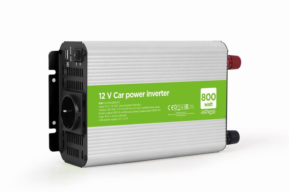 Gembird EG-PWC800-01 auton invertteri 12V 800W