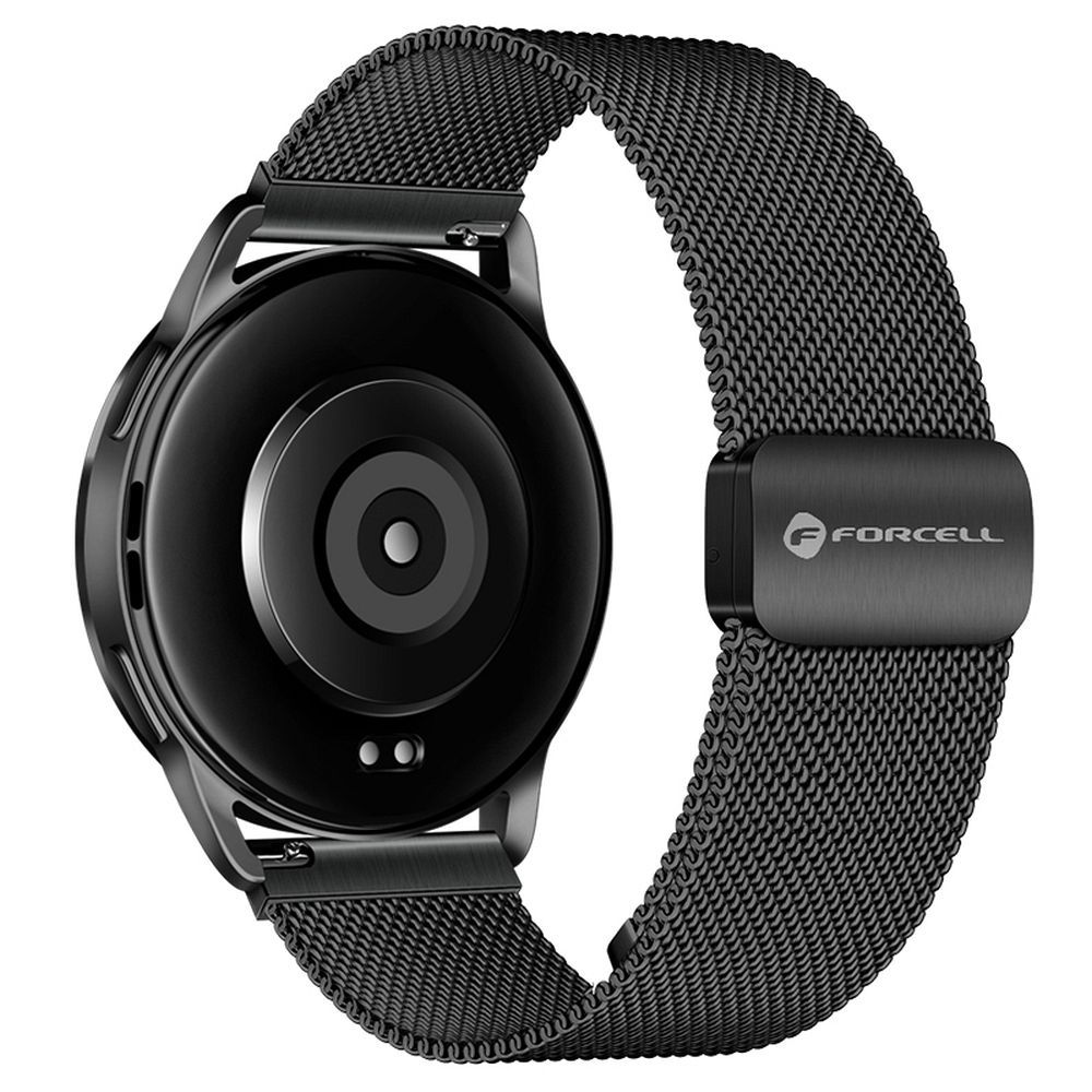 Hihna Samsung Galaxy Watch:lle Forcell F-Design FS11 magneettinen teräs 20 mm musta