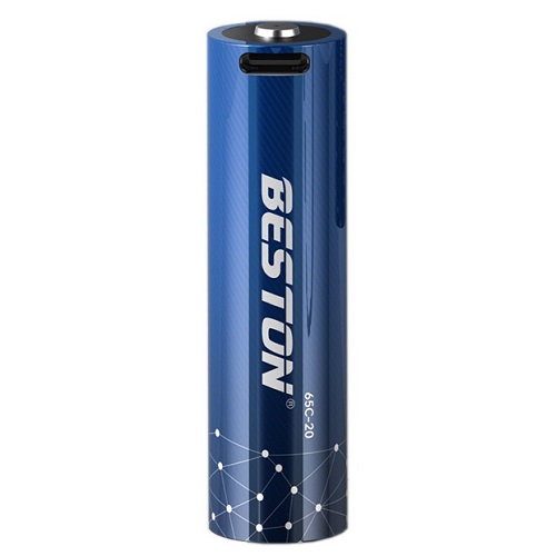 Ladattava 18650-akku USB-C-portilla, 3.7V, 2000mAh, Li-Ion