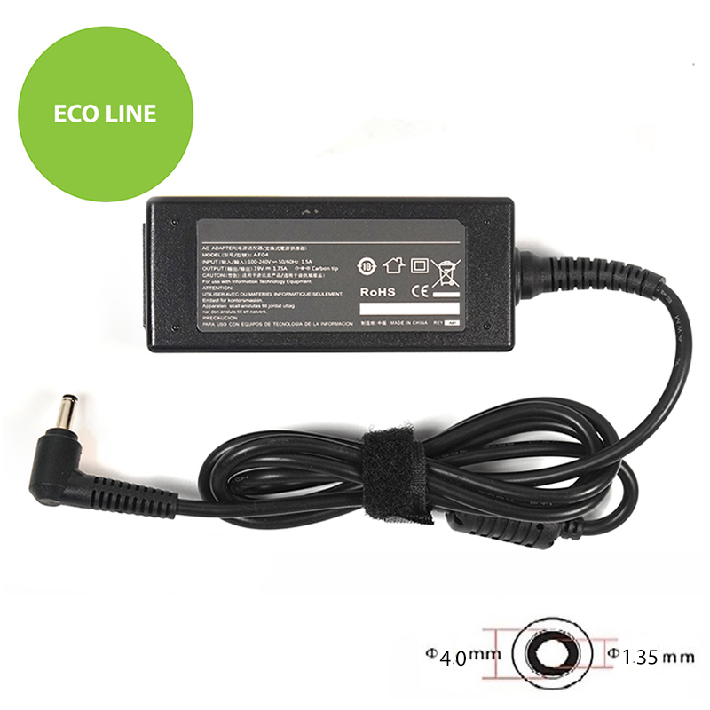 Kannettavan virtalähde ASUS 220 V, 33 W: 19 V, 1,75 A