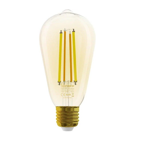 SONOFF B02-F-ST64 älykäs LED-hehkulamppu, 7 W, E27, 1800-5000 K, Wi-Fi