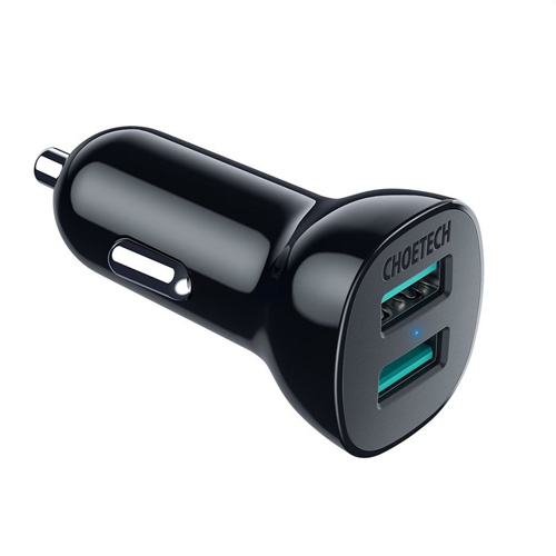 Laturi CHOETECH 2x USB-A, 36W, QC3.0