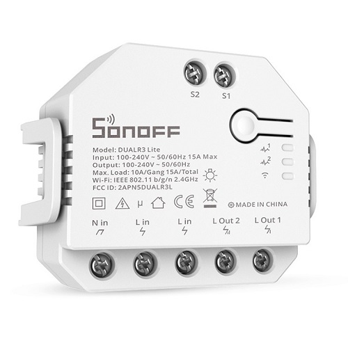 SONOFF älykäs 2-kanavainen Wi-Fi-kytkin