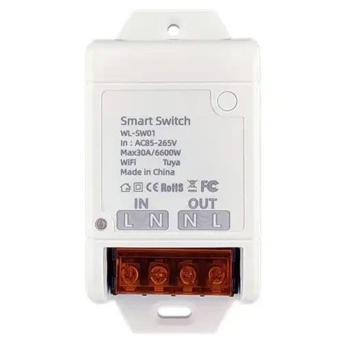 TUYA älykytkin, Wi-Fi, 30A, AC 100-240V, 6600W