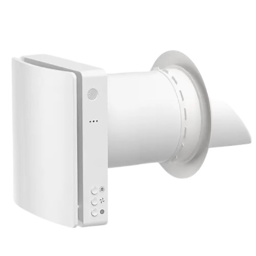 Single-room wall heat recovery ventilator for up to 46 m² with CO₂ sensor, Wi-Fi and Tuya, white